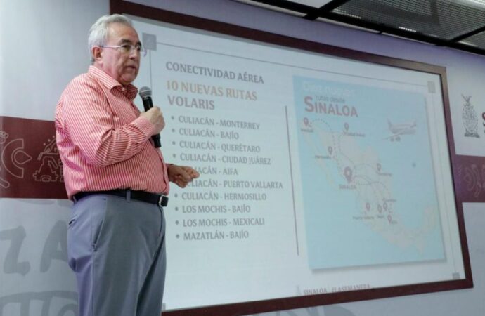 Anuncian 10 nuevas rutas de vuelos comerciales para Sinaloa