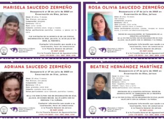 Desaparecen cuatro mujeres en Encarnación de Díaz, Jalisco