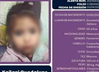 Detienen en Jalisco al presunto feminicida de Kailani, una niña de 3 años