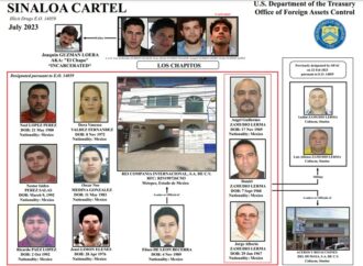 Estados Unidos sanciona a 13 miembros del Cártel de Sinaloa y cuatro empresas de Sonora