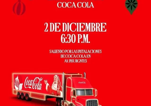 Caravana Coca-Cola 2023 llegara hasta Nayarit para celebrar la navidad