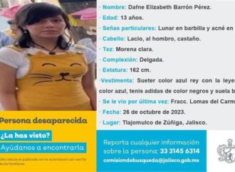 Acusan lentitud en búsqueda de menor desaparecida en Jalisco